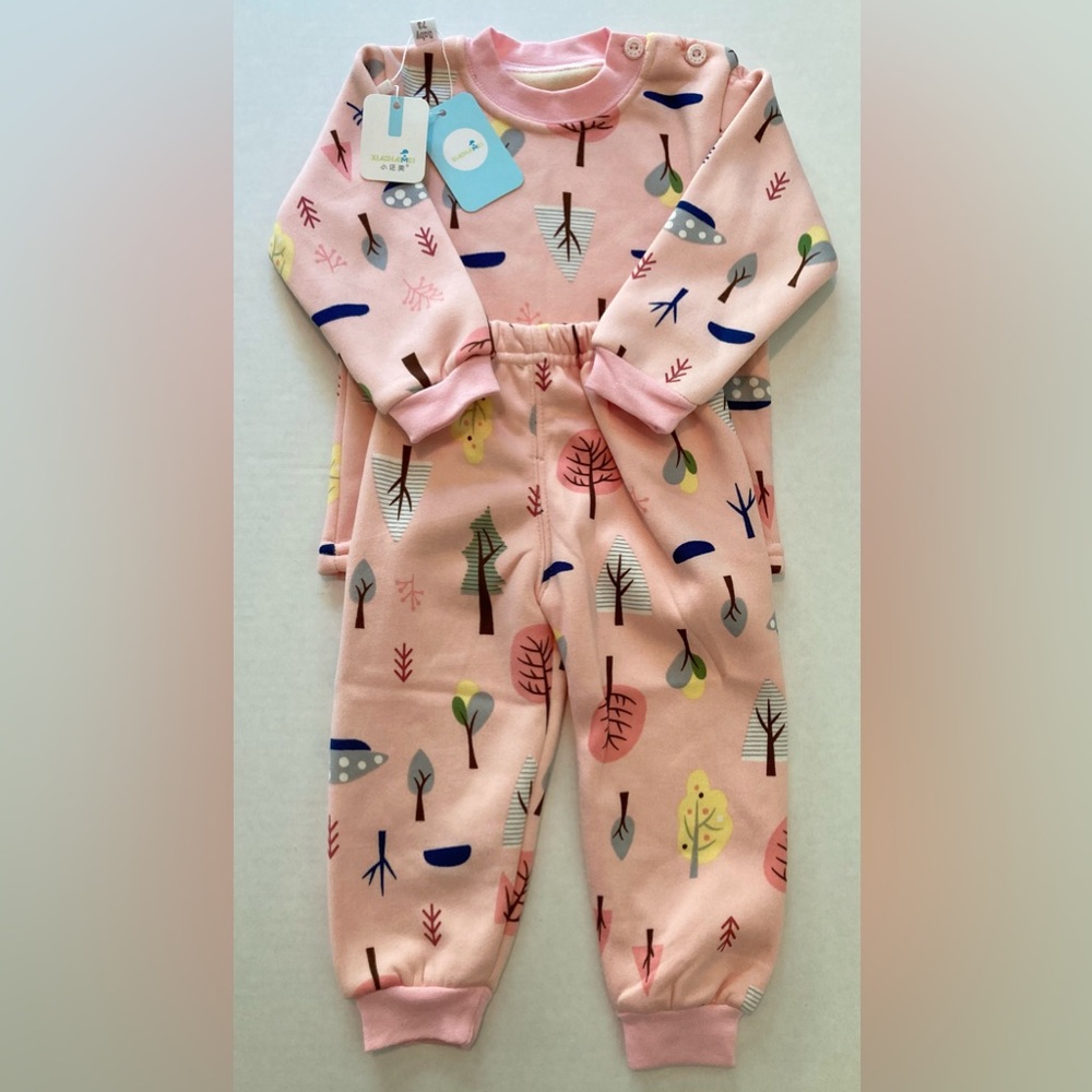 Pink Sweatsuit 🟣 NWT Size 6-12 Months / Chinese Size 73